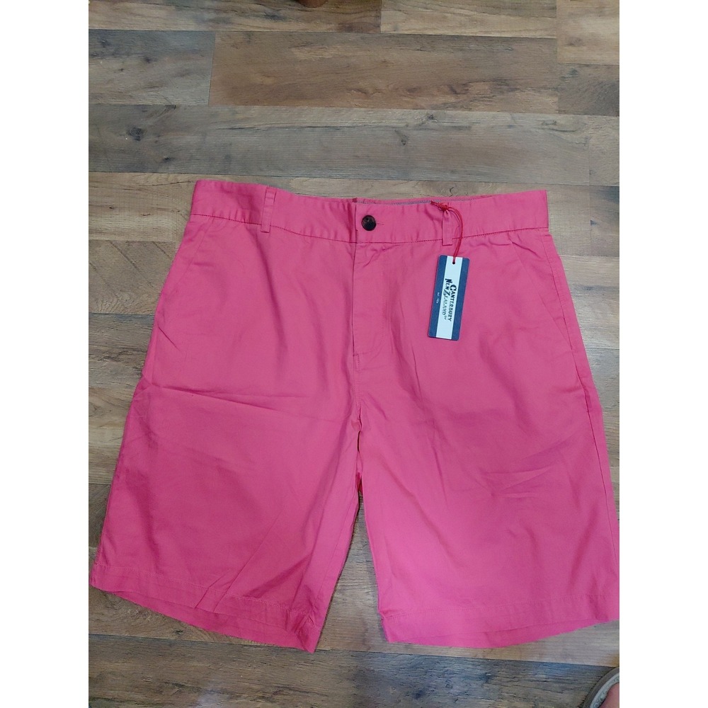 NWT Vtg Canterbury New Zealand Flat‎ Front Cotton Chino Pink Shorts Men's Sz 38